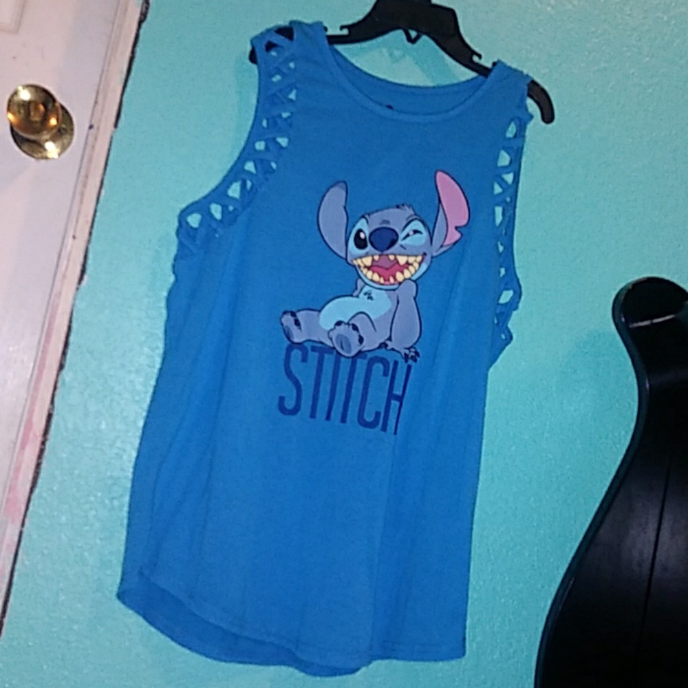 Here with a lilo & stich shirt
